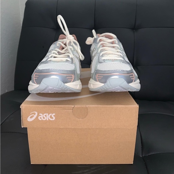 ASICS Women's White and Coral Sneakers - Picture 2 of 6